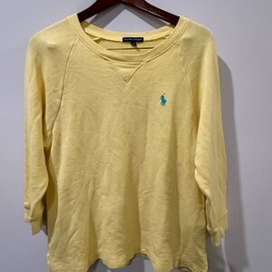 Ralph Lauren Light Yellow Pullover Size L